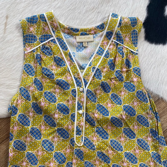 ModCloth Cafe au Soleil Sleeveless Top in Print Mix - Picture 2 of 5